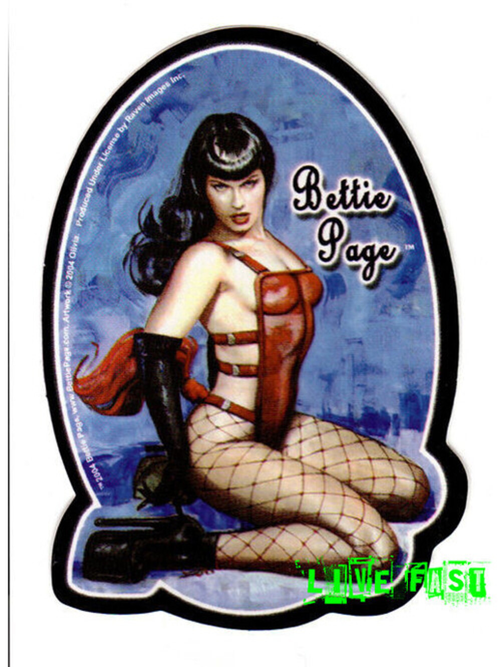 BETTIE PAGE DECAL STICKER 1950'S VINTAGE MODEL ART ROCKABILLY RETRO CLASSIC GIRL